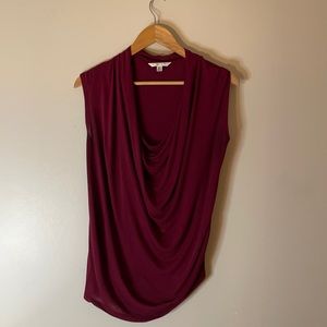 CAbi Garnet Drape Sleeveless